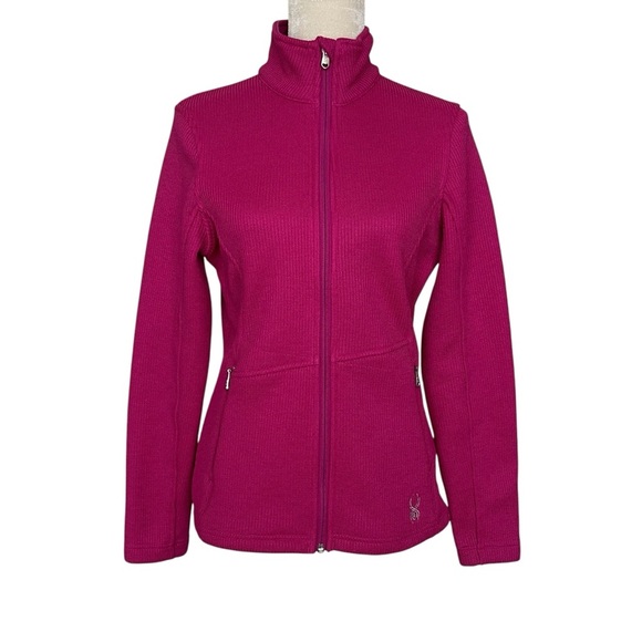 Spyder Endure Midweight Core Seater Jacket Women’s Size M Full Zip Pink Cozy - Picture 1 of 9